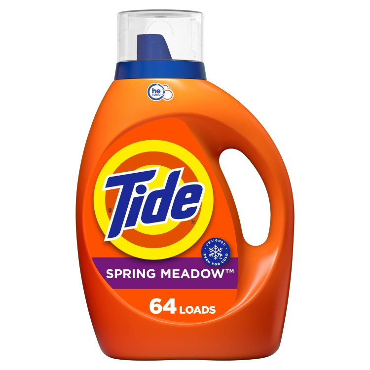 【アメリカウォルマート品】タイド 液体洗濯洗剤 HE対応 スプリングメドウの香り 2.48L 64回分 Tide Liquid Laundry Detergent, HE Compatible, Spring Meadow Scent, 84 fl oz, 64 Loads 【お取り寄せ商品】【合わせて買いたい】