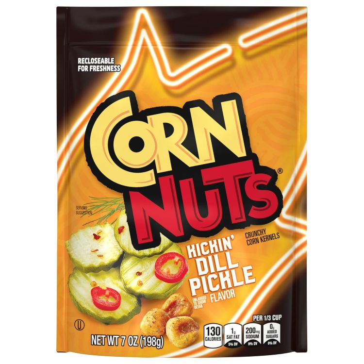 【アメリカウォルマート品】コーンナッツ キッキンディルピクルス 198g CORN NUTS Kickin Dill Pickle 7oz 【お取り寄せ商品】