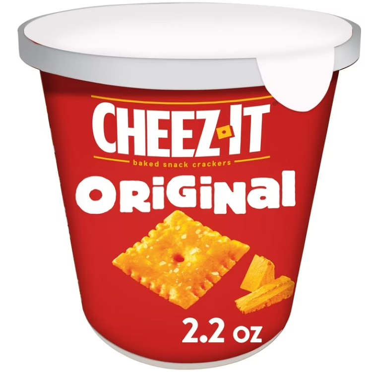 【アメリカウォルマート品】チーズイット オリジナルチーズクラッカー ベイクドスナッククラッカー 62g Cheez-It Original Cheese Crackers, Baked Snack Crackers, 2.2 oz Cup 【お取り寄せ商品】(4)