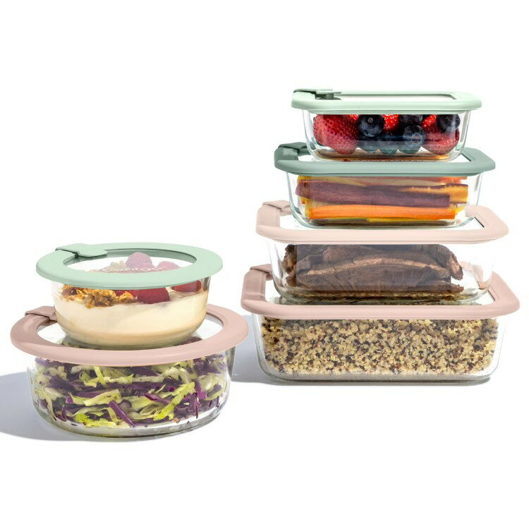 【アメリカウォルマート品】ベントゴー ガラス製シグネチャー フードストレージ 12点セット デザートセ..