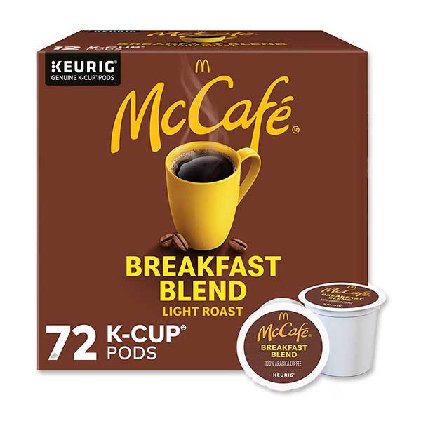 【ホッと一息タイムに】キューリグ Kカップ マックカフェ ブレックファーストブレンド 72個 KEURIG K-Cup PODS McCafe Breakfast Blend コーヒーカプセル [海外直送] 米国