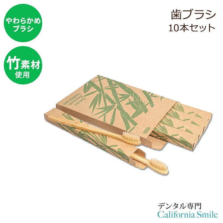 you[uVzou[ uV lp \tg 10{Zbg GR Daletu Bamboo Toothbrush 10 PCS Biodegradable Wooden Toothbrushes