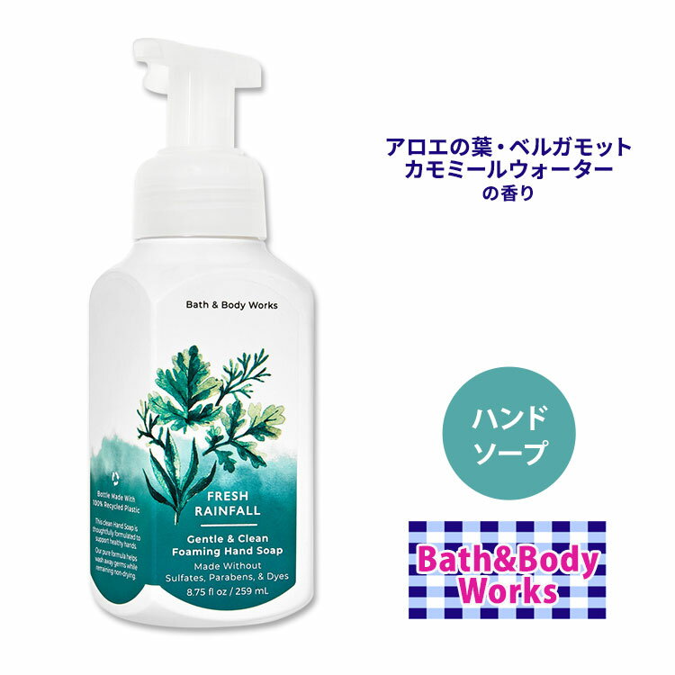 y􂢂ɁzoX&{fB[NX tbV CtH[ WFg&N[ tH[~Onh\[v 259ml (8.75floz) Bath&Body Works Fresh Rainfall Gentle&Clean Foaming Hand Soap AG r^~E