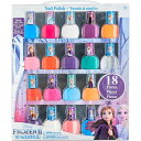 【全品対象・常時2個300円・3個800円・4個1000円OFFクーポン】タウンリーガール ディズニー アナと雪の女王 剥がせるネイルポリッシュ 18個入り T...
