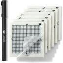 【全品対象・常時2個300円・3個800円・4個1000円OFFクーポン】Mr.ペン 透明グラフ用紙付箋 50枚×6セット Mr. Pen- Transpare...