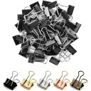 【全品対象・常時2個300円・3個800円・4個1000円OFFクーポン】Mr.ペン 小型バインダークリップ 50個 ブラック Mr. Pen- Binder ...