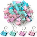 【全品対象・常時2個300円・3個800円・4個1000円OFFクーポン】Mr.ペン 小型バインダークリップ 50個 パステル Mr. Pen- Binder ...
