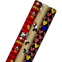 【最大1000円OFFクーポン】ホールマーク ディズニー ミッキーマウス ラッピングペーパー 3枚セット Hallmark Disney Mickey Mous...