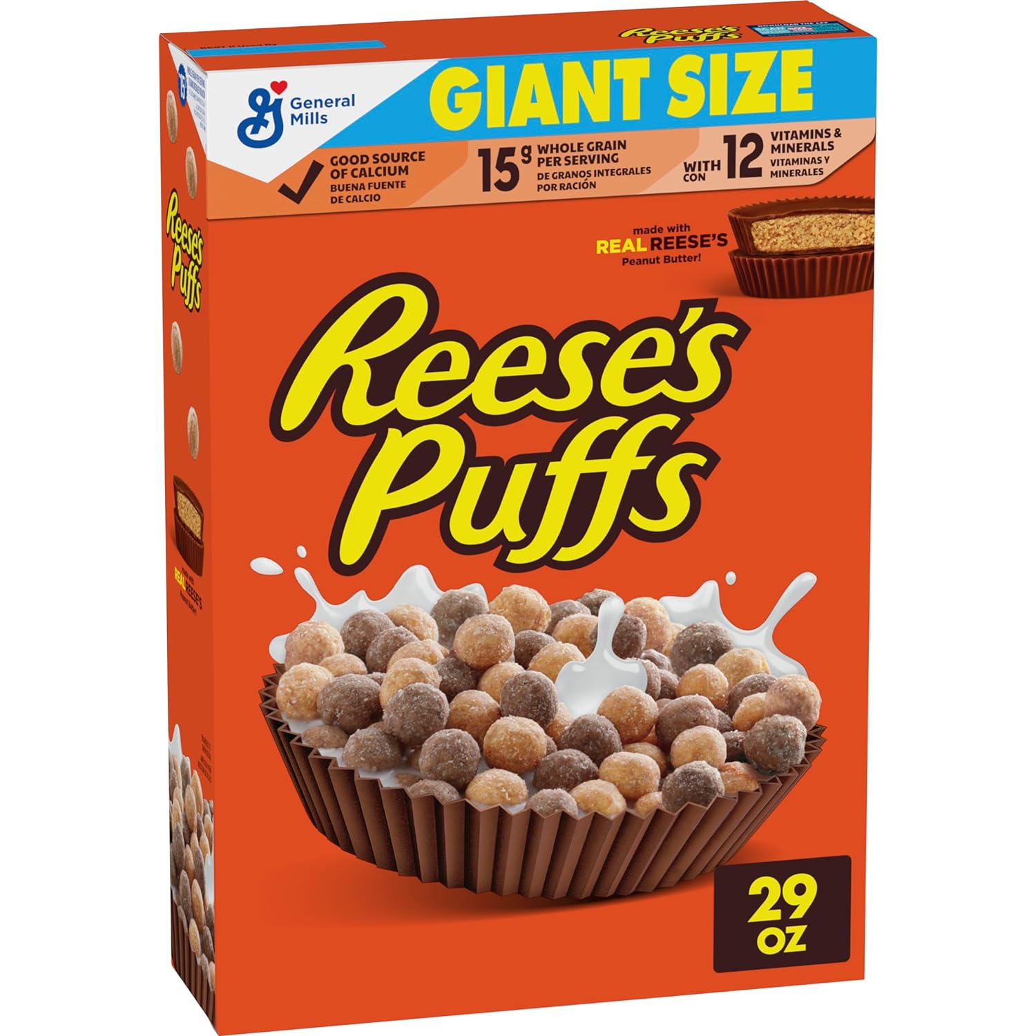 リーシーズパフ チョコレートピーナッツバターシリアル 特大サイズ REESE’S PUFFS Chocolatey Peanut Butter Cereal, Kid Breakfast Cereal, Giant Size, 29 oz 【お取り寄せ商品】【合わせて買いたい】