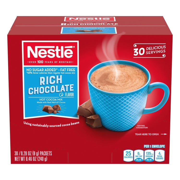 楽天カリフォルニアスマイル【最大1000円OFFクーポン】ネスレ ホットチョコレート パケット ホットココアミックス リッチチョコレートフレーバー 無糖 30個入り Nestle Hot Chocolate Packets, Rich Chocolate Flavor Hot Cocoa Mix【お取り寄せ商品】【合わせて買いたい】
