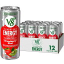 【全品対象・常時2個300円・3個800円・4個1000円OFFクーポン】V8 +SPARKLING ENERGY ストロベリーキウイ エナジードリンク 340...