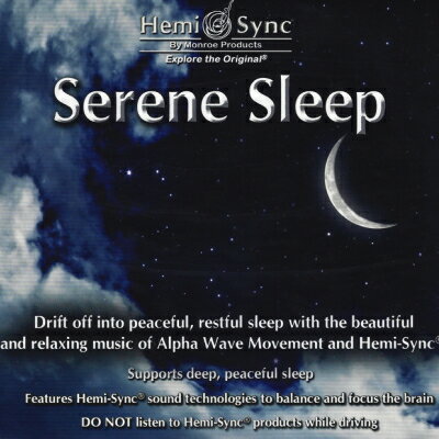 ヘミシンクCD Serene Sleep セリーン・スリープ 【正規品】 音楽療法CD Hemi-Sync モンロープロダクツ 【クーポン対象】【39ショップ】