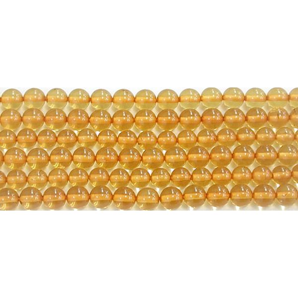 Rakuten - アンバー （琥珀） 丸玉 4mm B　　※ 天然石 天然石ビーズ パワーストーン 1粒売り バラ売り 1玉販売 【クーポン対象】【39ショップ】