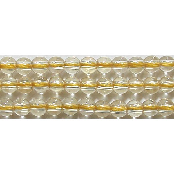 シトリン 丸玉 4mm B　　※ 天然石 天然石ビーズ パワーストーン 1粒売り バラ売り 1玉販売 【クーポン対象】【39ショップ】