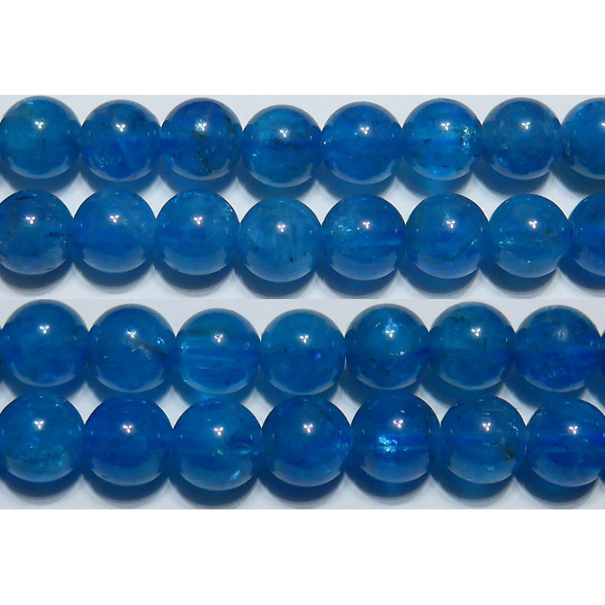 アパタイト 丸玉 6mm （ネオンブルーアパタイト） AA　　※ 天然石 天然石ビーズ パワーストーン 1粒売り バラ売り 1玉販売 【クーポン対象】【39ショップ】