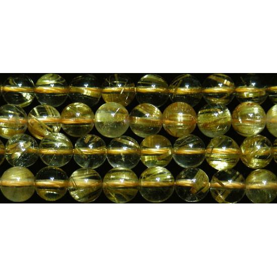 樂天商城 - タイチンルチルクォーツ 丸玉 6mm A+　　※ 天然石 天然石ビーズ パワーストーン 1粒売り バラ売り 1玉販売 【クーポン対象】【39ショップ】