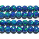 京都オパール 丸玉 7mm (瑠璃色) AA ※ 天然石 天然石ビーズ パワーストーン 1粒売り バラ売り 1玉販売 【クーポン対象】【39ショップ】