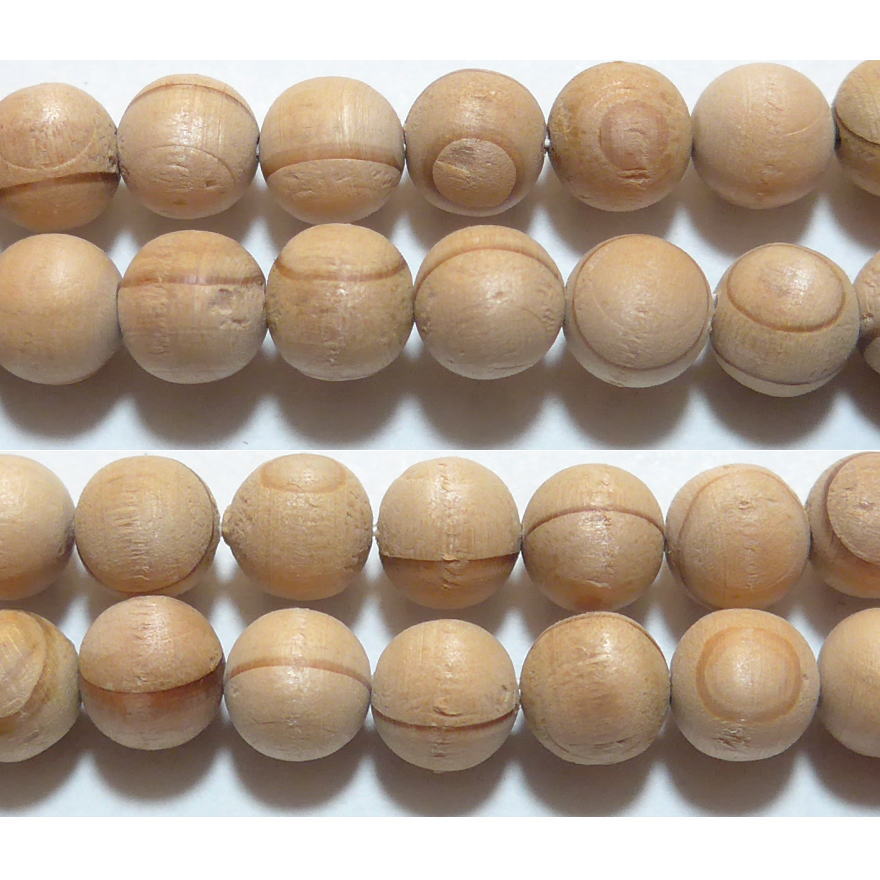 高野山霊木 木魂（高野杉）8mm　　※ ビーズ 1粒売り バラ売り 1玉販売 【クーポン対象】【39ショップ】
