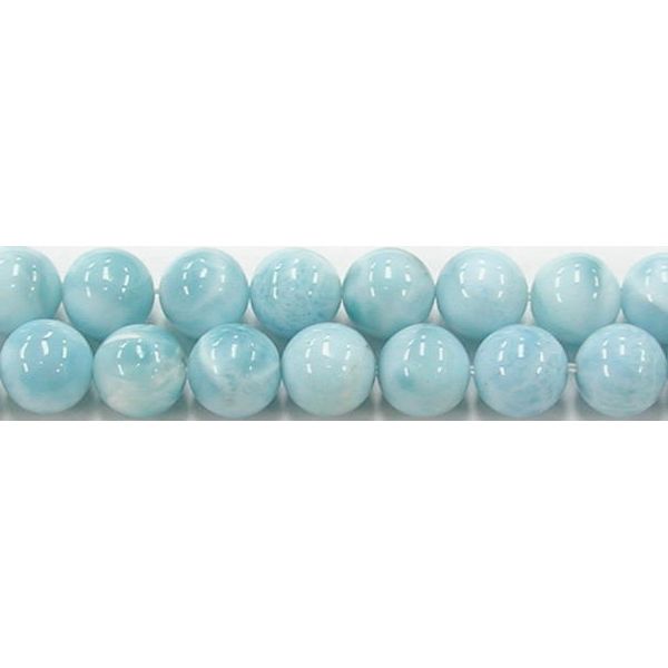 Rakuten - ラリマー 丸玉 8mm B　　※ 天然石 天然石ビーズ パワーストーン 1粒売り バラ売り 1玉販売 【クーポン対象】【39ショップ】