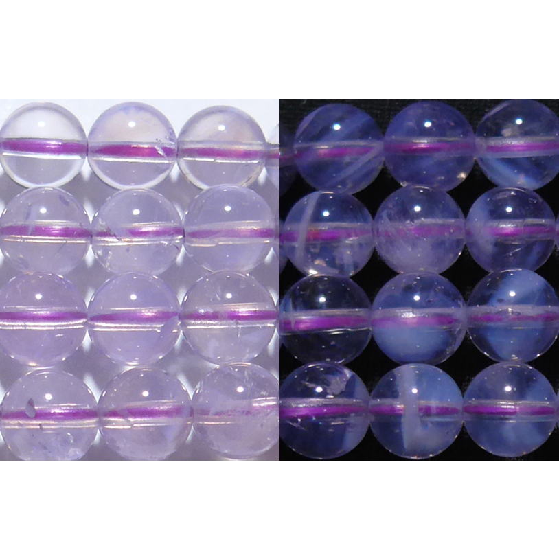 スコロライト 丸玉 8mm （ファントム） A　　※ 天然石 天然石ビーズ パワーストーン 1粒売り バラ売り 1玉販売 【クーポン対象】【39ショップ】