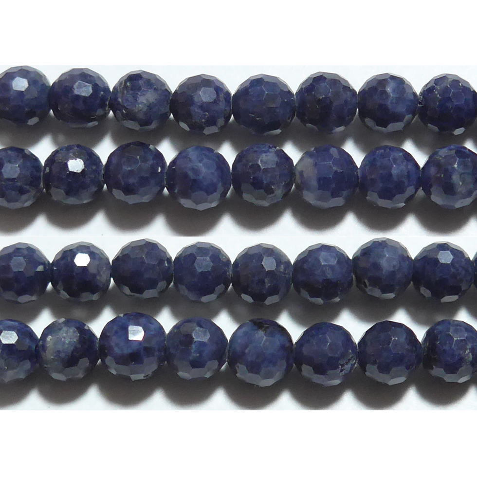 サファイア ミラーボール 5.5mm B　　※ 天然石 天然石ビーズ パワーストーン 1粒売り バラ売り 1玉販売 【クーポン対象】【39ショップ】