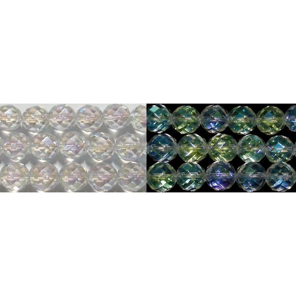 Rakuten - オーロラクリスタル ミラーボール 8mm A　　※ 天然石 天然石ビーズ パワーストーン 1粒売り バラ売り 1玉販売 【クーポン対象】【39ショップ】