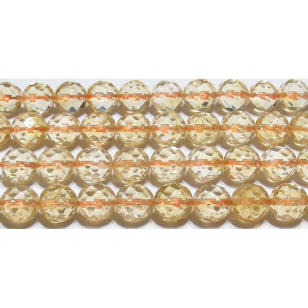 Rakuten - シトリン ミラーボール 8mm B　　※ 天然石 天然石ビーズ パワーストーン 1粒売り バラ売り 1玉販売 【クーポン対象】【39ショップ】