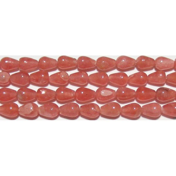 インカローズ 雫型 7.5*5mm A-　　※ 天然石 天然石ビーズ パワーストーン 1粒売り バラ売り 1玉販売 【クーポン対象】【39ショップ】