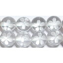 水晶 桜の彫刻 (白) 10mm A ※ 天然石 天然石ビーズ パワーストーン 1粒売り バラ売り 1玉販売 【クーポン対象】【39ショップ】