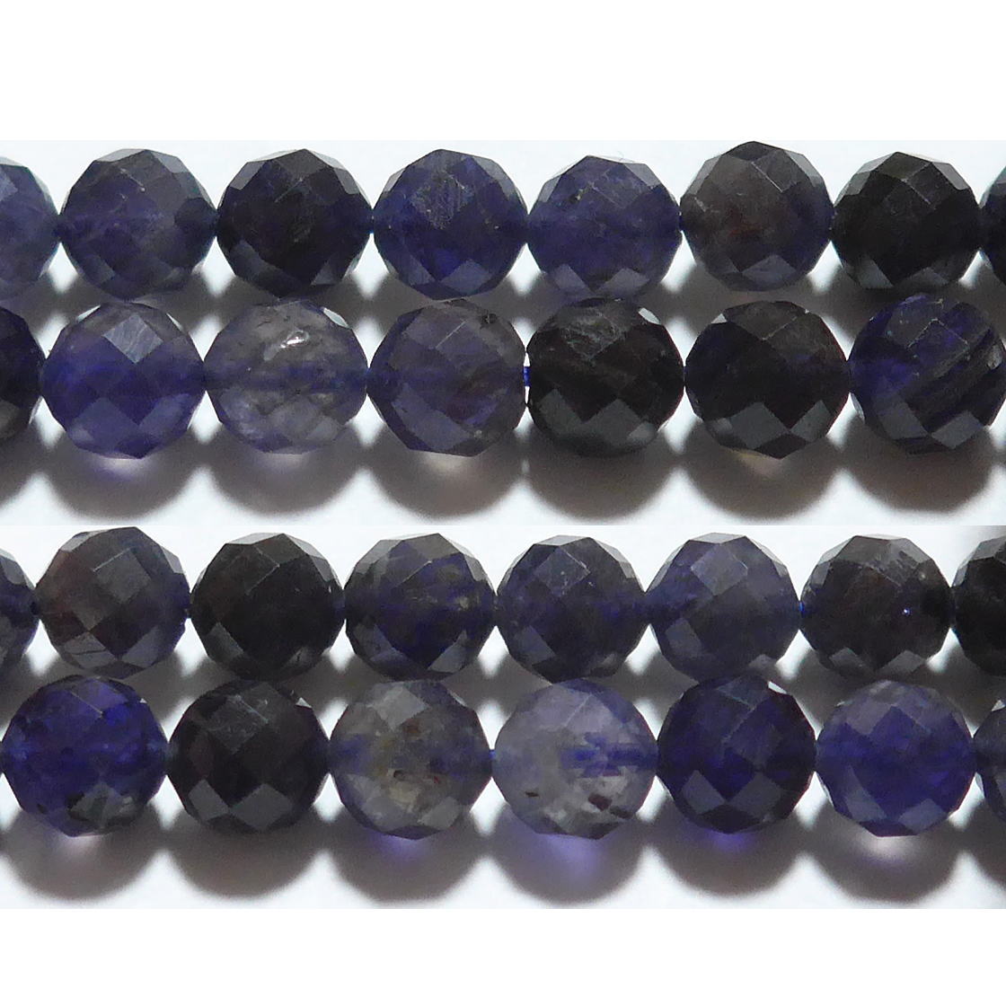 樂天商城 - アイオライト ミラーボール 8mm B　　※ 天然石 天然石ビーズ パワーストーン 1粒売り バラ売り 1玉販売 【クーポン対象】【39ショップ】