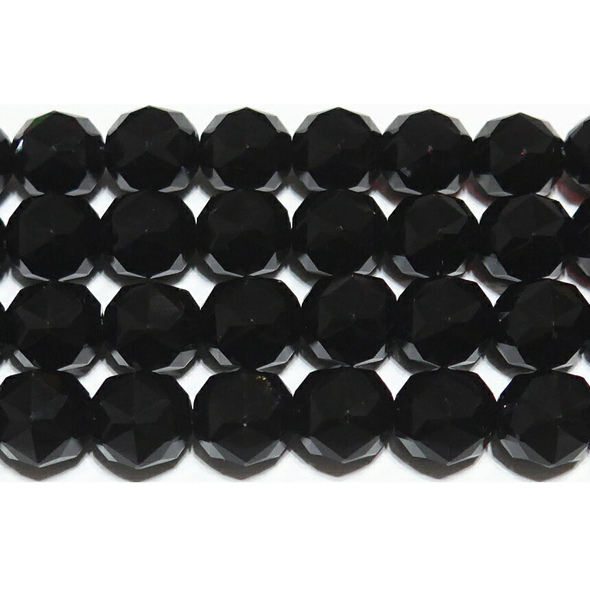 Rakuten - 天然黒水晶 （モリオン） スターカット 8mm A　　※ 天然石 天然石ビーズ パワーストーン 1粒売り バラ売り 1玉販売 【クーポン対象】【39ショップ】