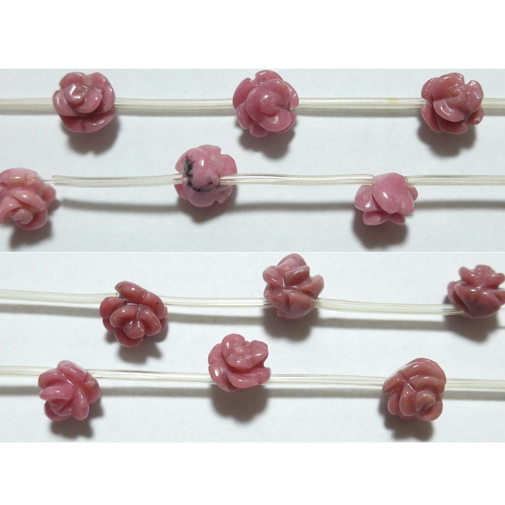 Rakuten - ロードナイト 薔薇 10mm B　　※ 天然石 天然石ビーズ パワーストーン 1粒売り バラ売り 1玉販売 【クーポン対象】【39ショップ】