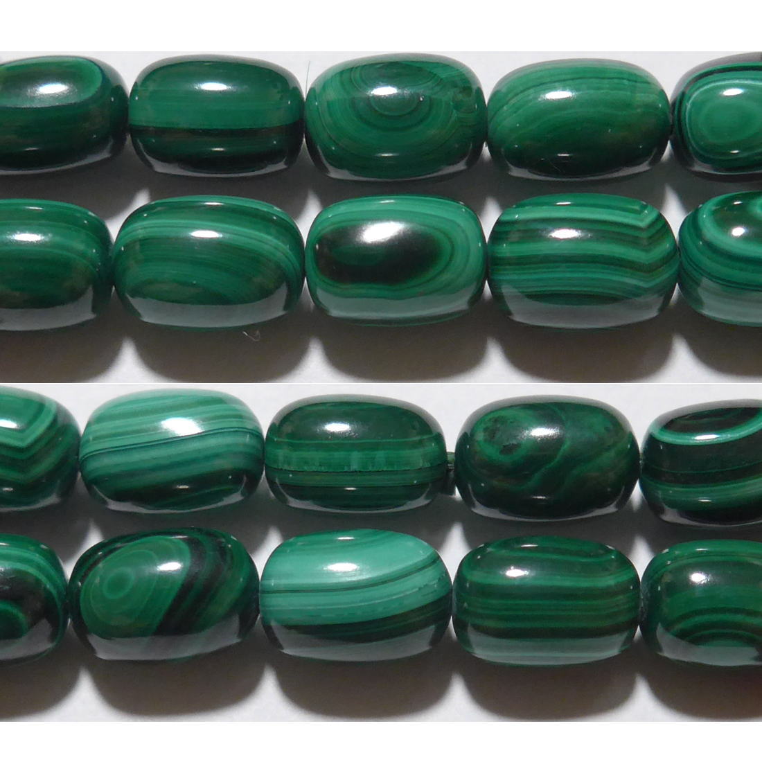 マラカイト なつめ型 12*9mm B　　※ 天然石 天然石ビーズ パワーストーン 1粒売り バラ売り 1玉販売 【クーポン対象】【39ショップ】