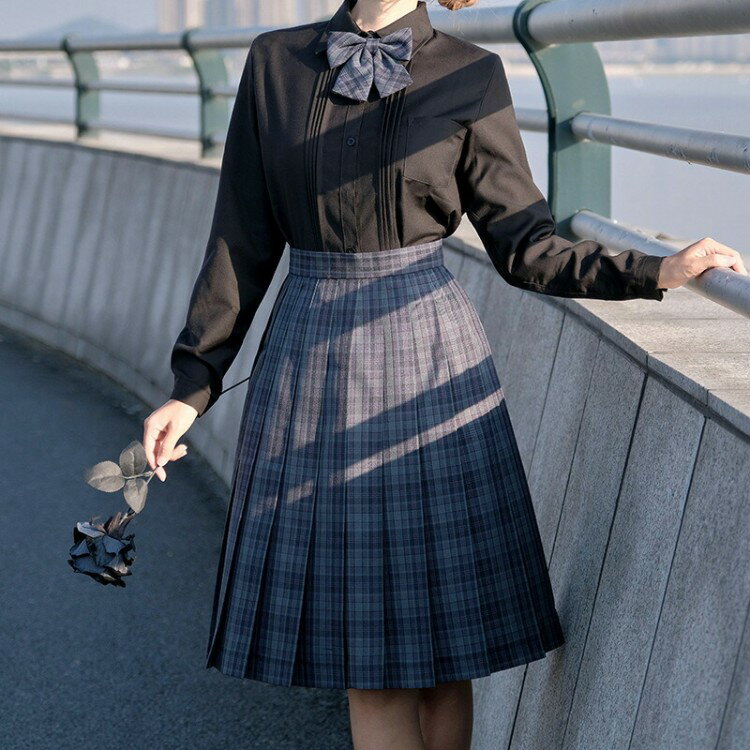 スクールスカート ミニ プリーツスカート 制服 学生服 蝶ネクタイ付き スカート チェック柄 ひざ丈 春 きれいめ Aライン 年間使いやすい 女子制服 レディース 大きいサイズ