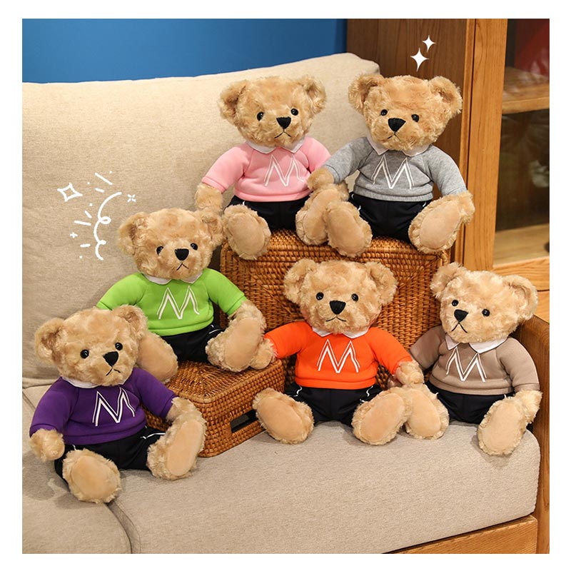 くま ぬいぐるみ テディベア クマのぬいぐるみ 服 パーカーベア 着せ替え出来る 手触りふわふわ キッズ 子供　バースデー インテリア ギフト プレゼント 誕生日 お祝い 贈り物 クリスマスプレゼント 送料無料