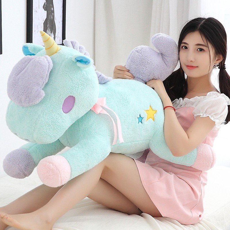 ユニコーン 抱き枕 ぬいぐるみ 誕生日 プレゼント ギフト 祝い 贈り物 記念日/飾り物/撮影道具 可愛い 動物 大きい 選べる2color 55cm 送料無料の商品画像 3