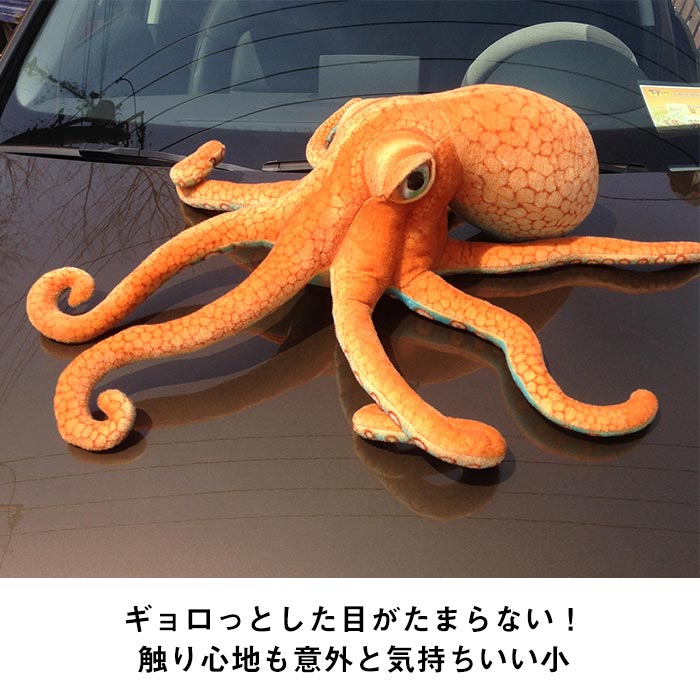 タコ ぬいぐるみ リアル 軟体動物 タコのぬいぐるみ 抱き枕 インパクト 人形 動物 海洋生物 子供 こども おもちゃ 誕生日 お祝い ギフト 贈り物 プレゼント インテリア 55cmの商品画像 3