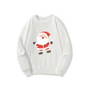 ホワイト メンズ お揃い 白 ペアルック 速乾 春服 トレーナー 冬服 秋服 丸首 クルーネック 親子 衣装 軽い レディース ゆったり クリスマス スウェット...