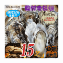牡蠣 三陸産雄鹿半島 生食可能 殻付き冷凍牡蠣 15kg /箱 M・Lミックス 業務用 送料無料