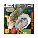 牡蠣 宮城県三陸・牡鹿半島産 殻付き生牡蠣 業務用 Mサイズ 15kg /箱 産地直送 送料無料