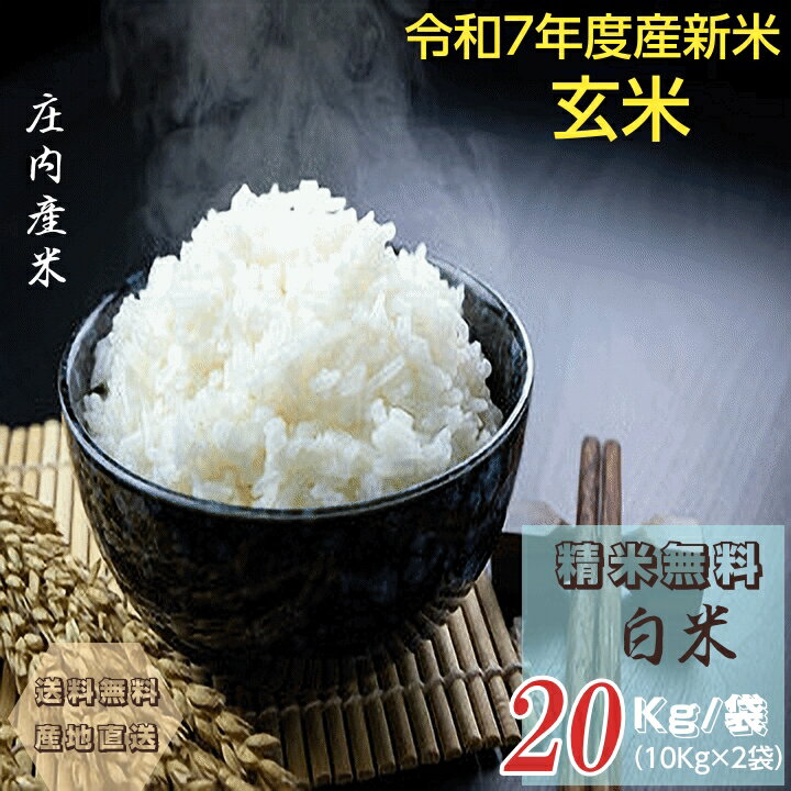 新米早期予約販売 令和7年産 米 お米 20kg 雪若丸 玄米20kg 山形産 白米 精米 送料...