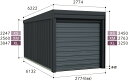 受注生産品タクボガレージ ガレージ 倉庫 屋外 XL-2760 ベルフォーマ スクード 一般型/標準屋根 収納 物置 タクボ 【送料無料】