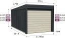 受注生産品タクボガレージ ガレージ 倉庫 屋外 XL-3165 ベルフォーマ スクード 一般型/標準屋根 収納 物置 タクボ 【送料無料】