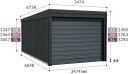 受注生産品タクボガレージ ガレージ 倉庫 屋外 XM-3465 ベルフォーマ スクード 一般型/標準屋根 収納 物置 タクボ 【送料無料】