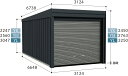 受注生産品タクボガレージ ガレージ 倉庫 屋外 YL-3165 カールフォーマ スクード 一般型/標準屋根 収納 物置 タクボ 【送料無料】