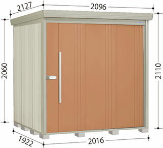 【10倍ポイント実施中】タクボ物置 ND-2019Y　Mr.ストックマンダンディ　側面棚タイプ 一般型/標準屋根 配送のみ 屋外 収納 物置 【送料無料】