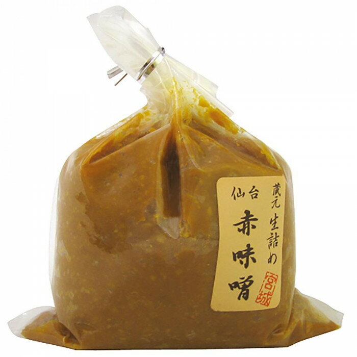 ◎【代引不可】仙台 赤味噌 500g 6個セット「他の商品と同梱不可/北海道、沖縄、離島別途送料」