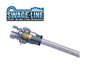SWAGE-LINE スウェッジライン ブレーキホース ステンレス　ブラックスモークホース ハイエース KZH106G/KZH106W/KZH116G/KZH126G/KZH138V/LH178V 品番：SW4022NB 