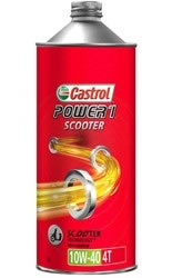 Castrol POWER1スクーター4T20L 入数：1街乗りからツーリングまで力強いライディングを実現低速域から高速域まで伸びやかに加速し、スムーズで力強い走りをサポートします。振動の少ない快適な乗り心地、アクセルワークに瞬時に反応する優れたレスポンスも兼ね備え、全速度域において優れた静粛性を実現します。4サイクルスクーター用に開発された特殊添加剤がオイルの酸化劣化を抑え、高い潤滑性を維持します。＊2サイクルエンジンには使用できません。性能レベル：JASO MA SAE：10W-40 タイプ：部分合成油※画像は1Lです。