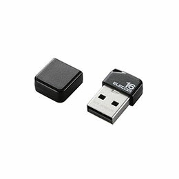 エレコム USBメモリ/USB2.0/小型/キャップ/16GB/ブラック MF-SU2B16GBKX5